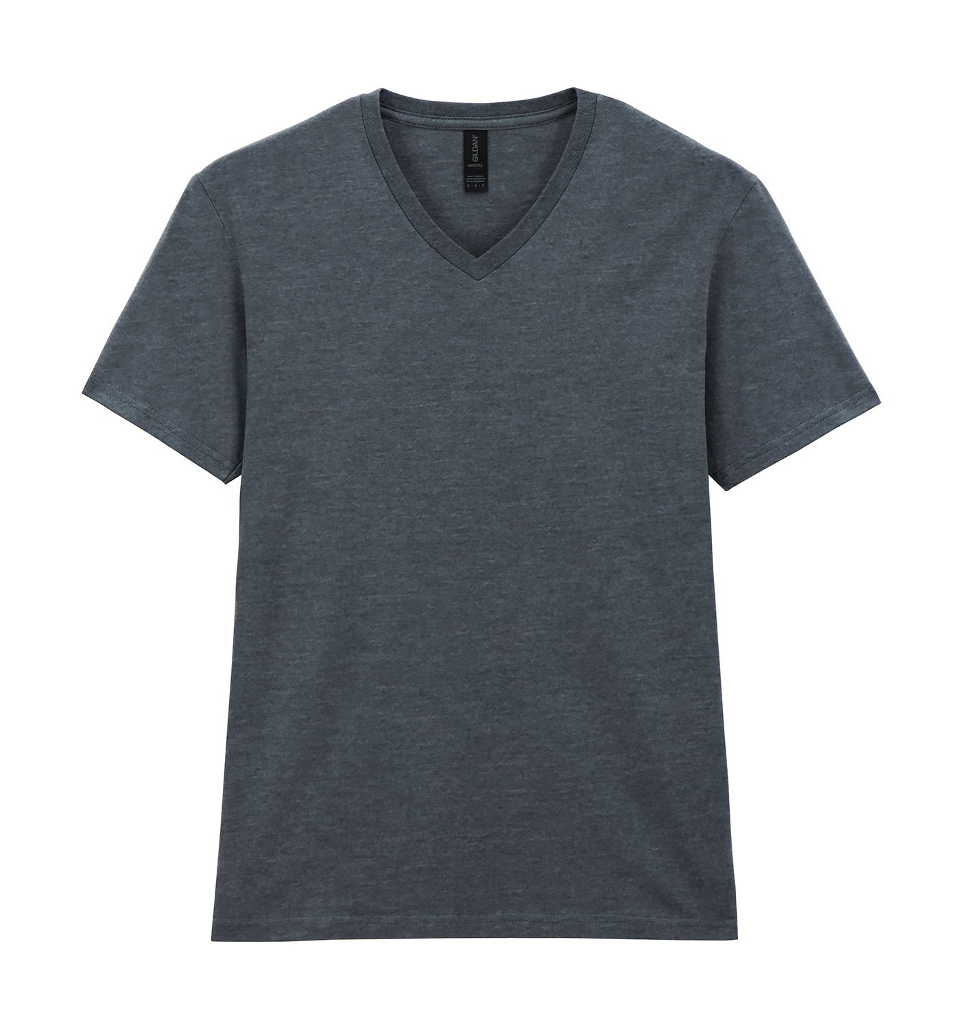 V-aukkoinen unisex t-paita painatuksella