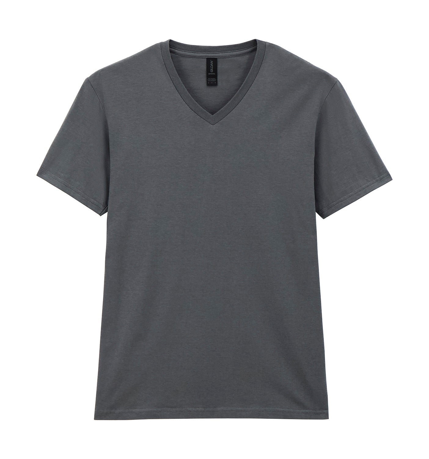 V-aukkoinen unisex t-paita painatuksella