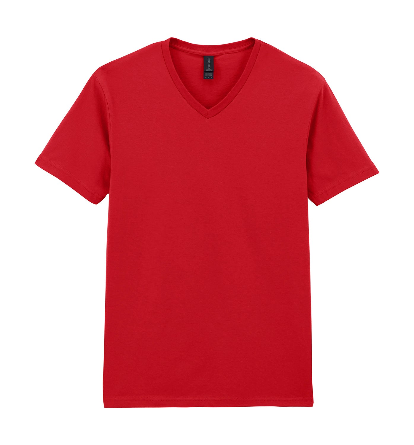 V-aukkoinen unisex t-paita painatuksella