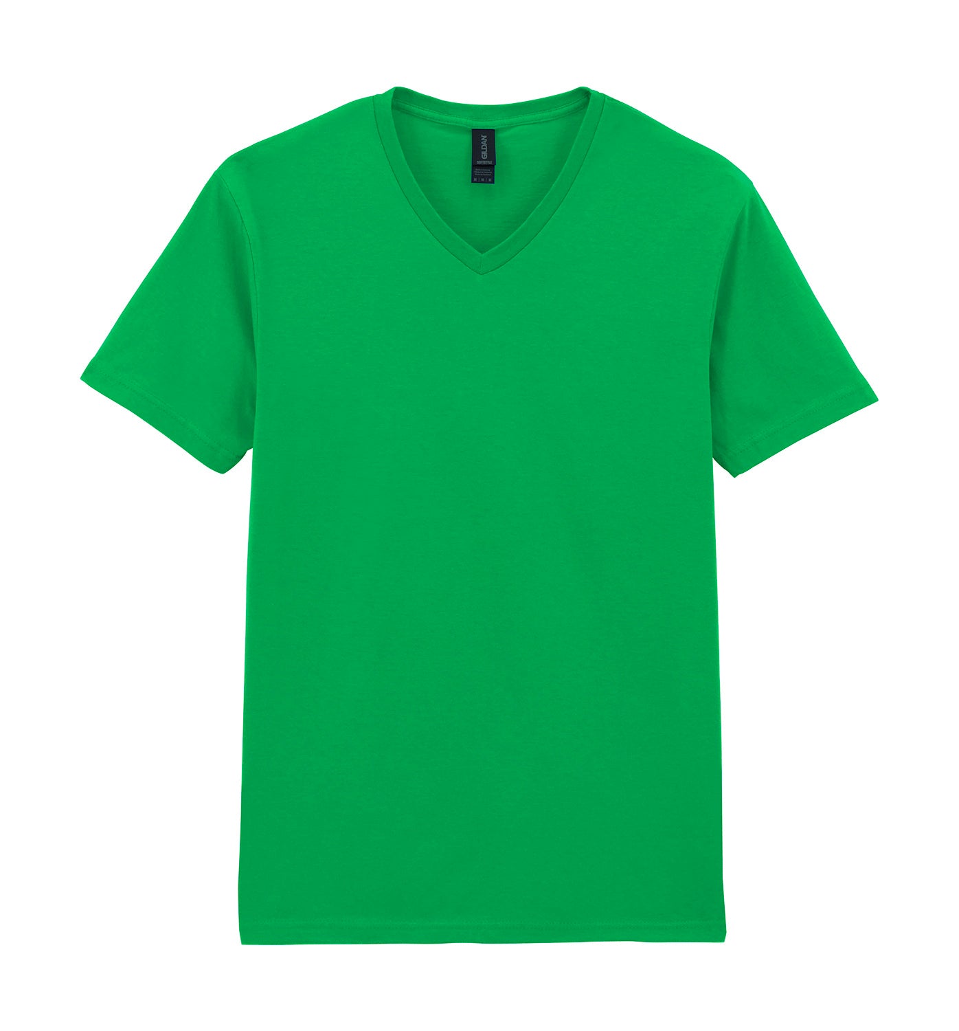 V-aukkoinen unisex t-paita painatuksella