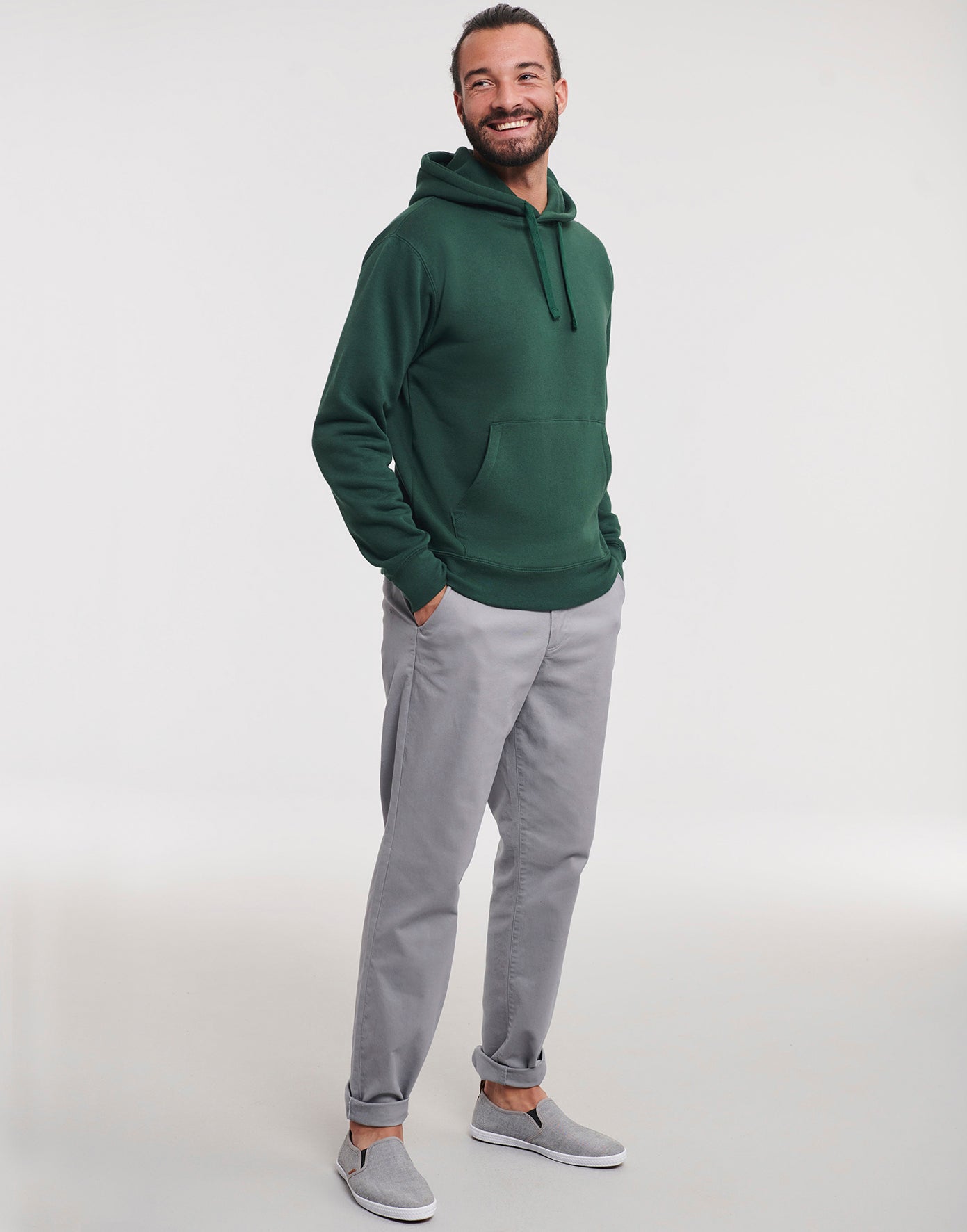 Miesten/Unisex premium huppari painatuksella