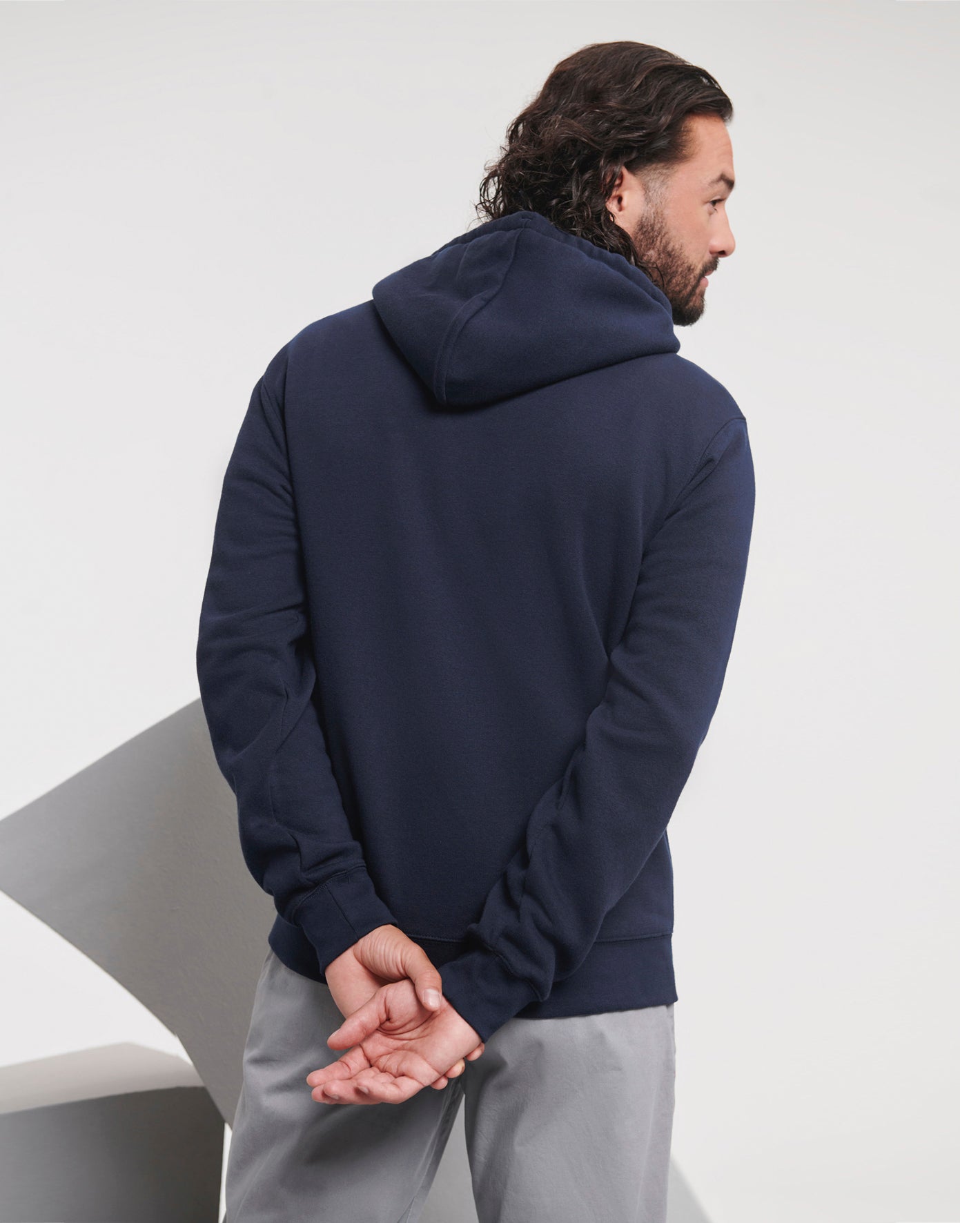 Miesten/Unisex vetoketjullinen premium huppari painatuksella