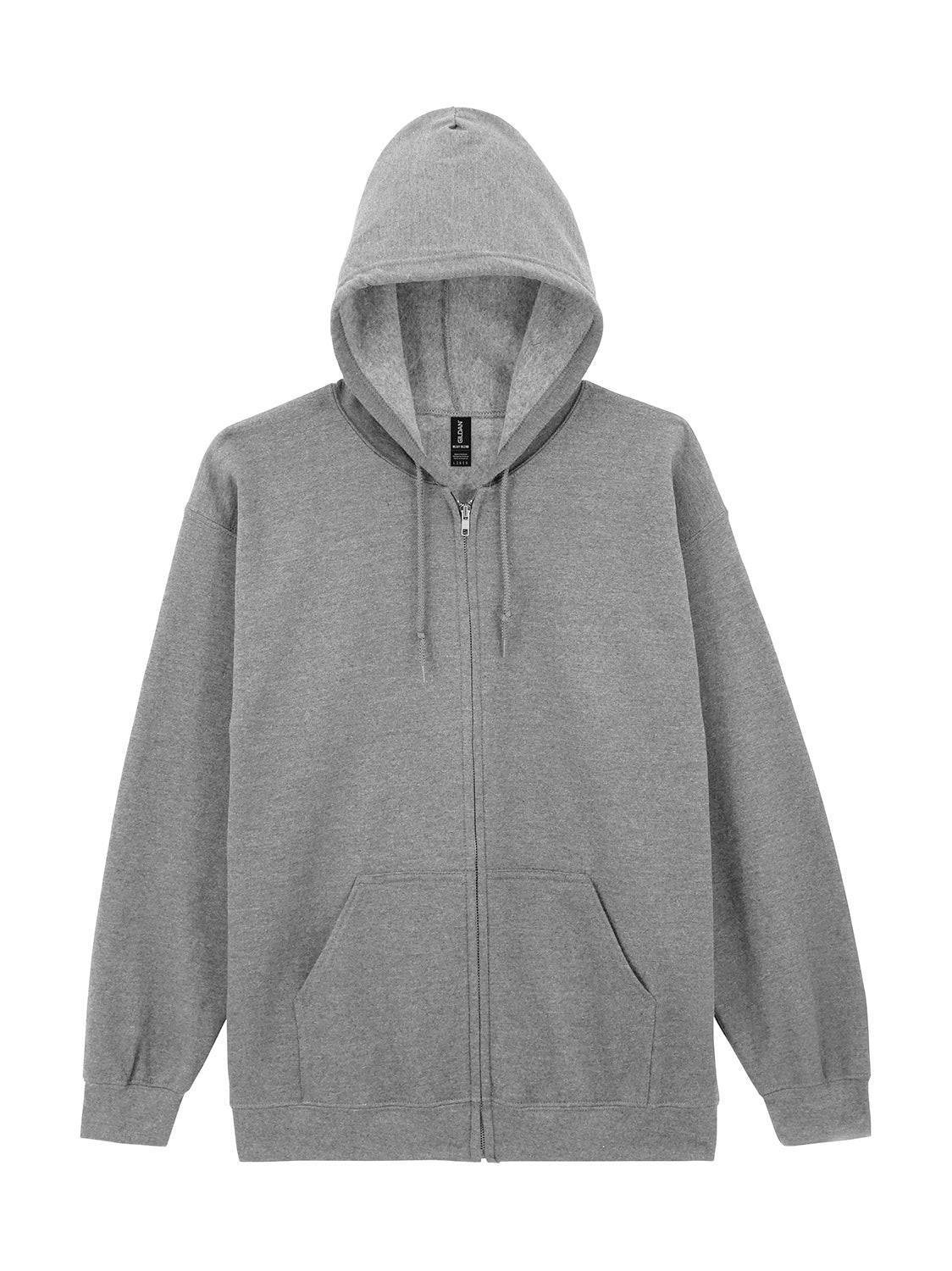 Vetoketjullinen unisex huppari painatuksella