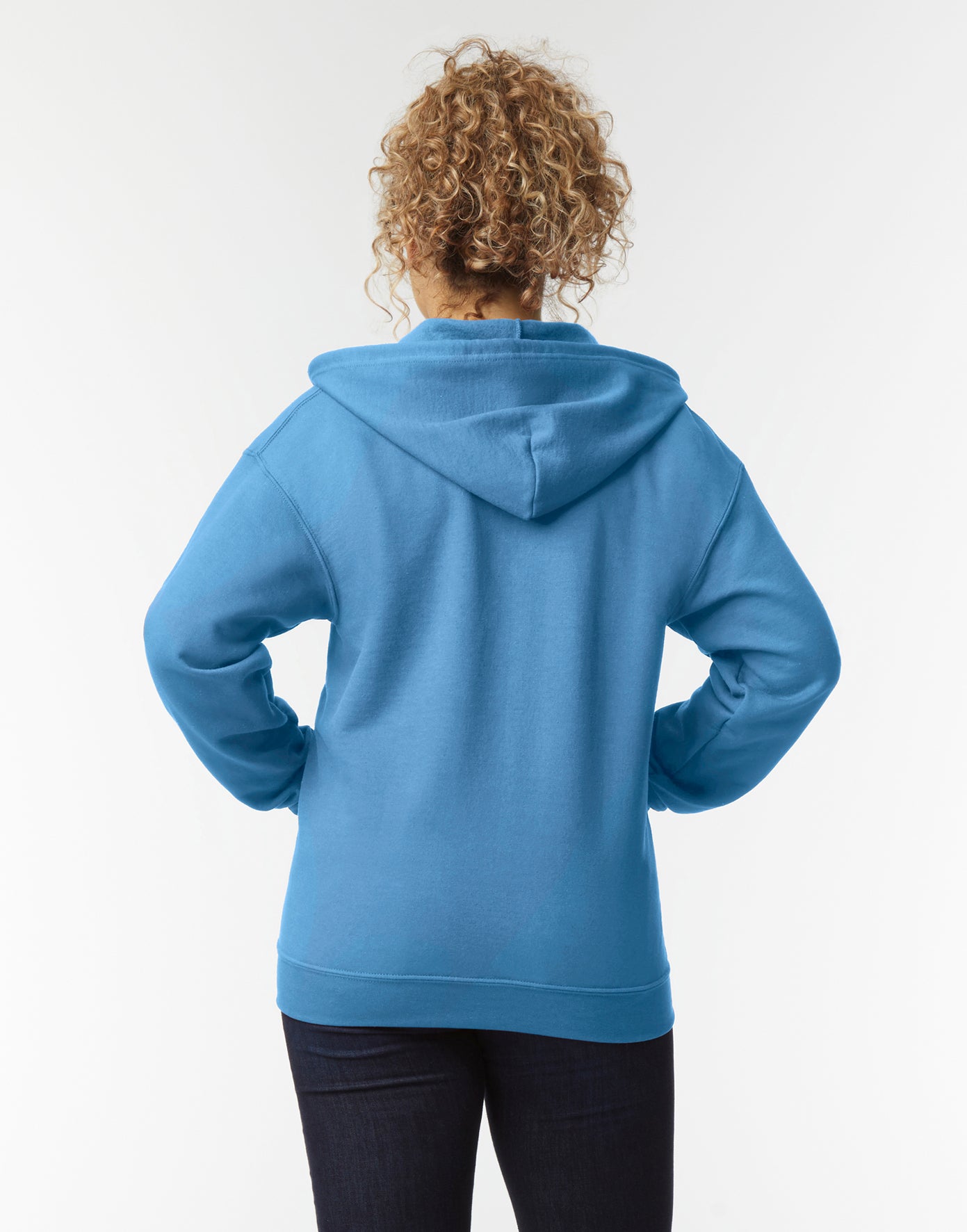 Vetoketjullinen unisex huppari painatuksella