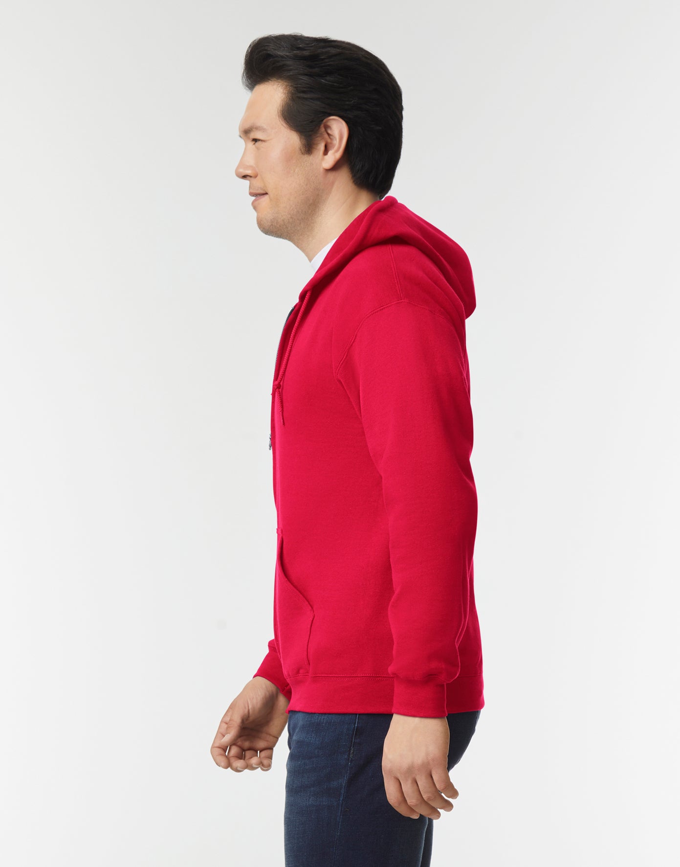 Vetoketjullinen unisex huppari painatuksella