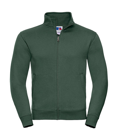 Miesten vetoketjullinen premium collegepaita painatuksella