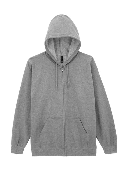 Vetoketjullinen unisex huppari painatuksella