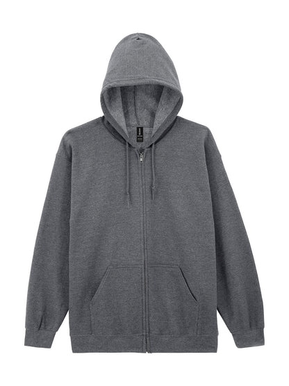 Vetoketjullinen unisex huppari painatuksella