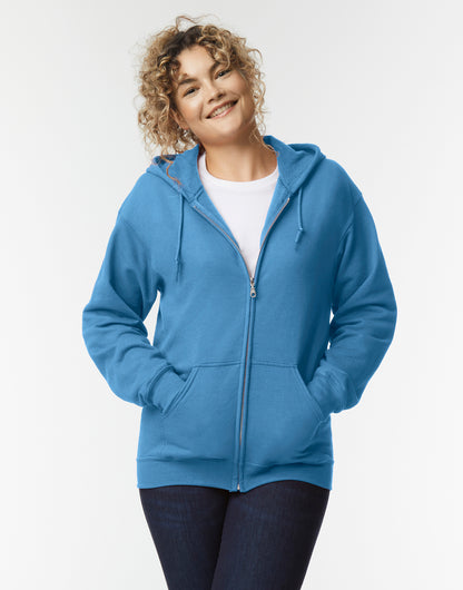 Vetoketjullinen unisex huppari painatuksella