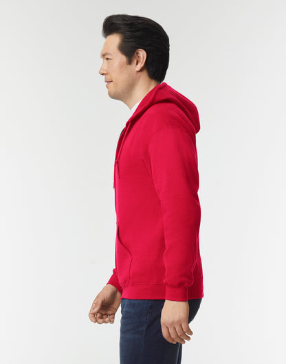 Vetoketjullinen unisex huppari painatuksella