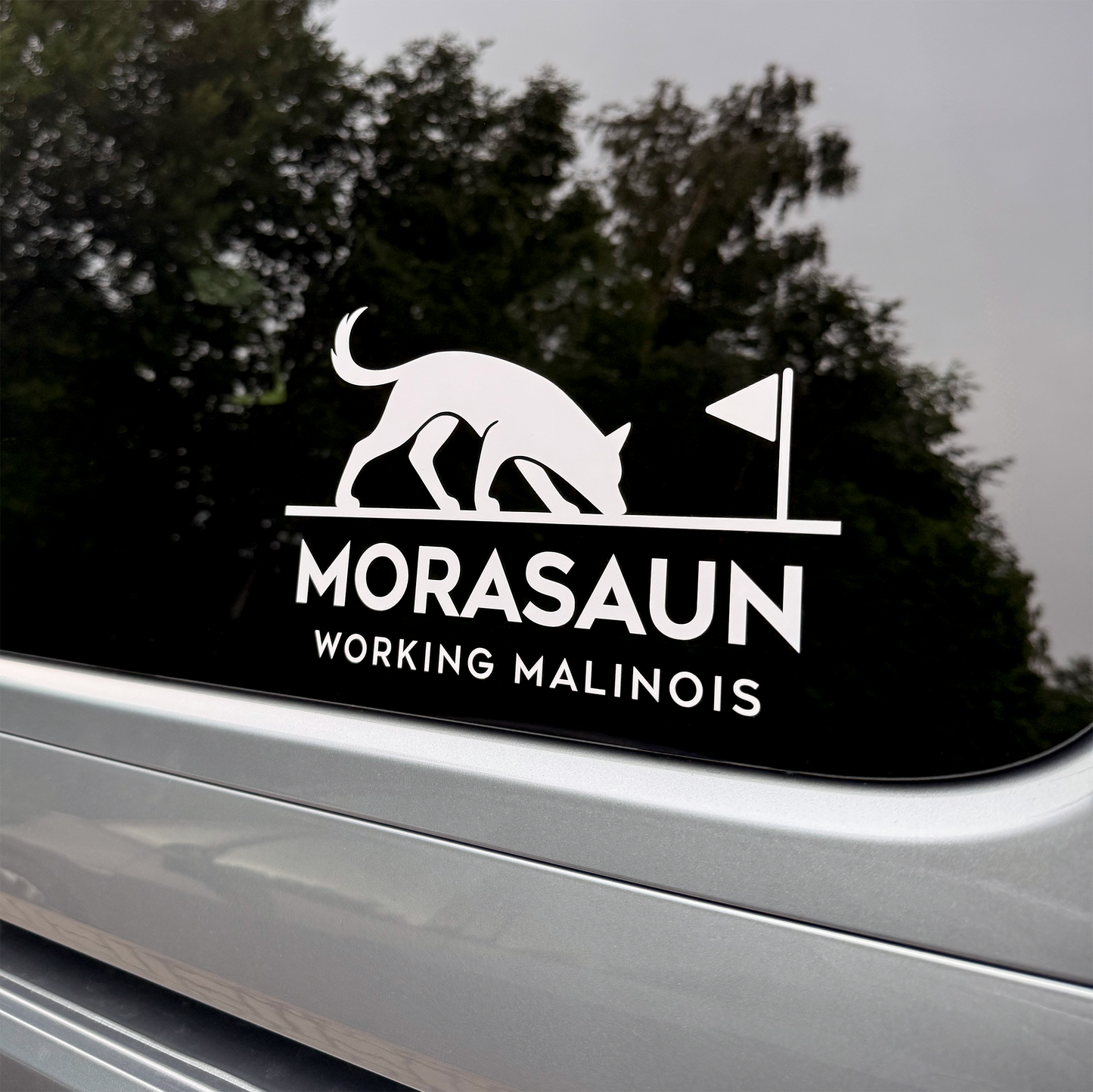Yksivärinen logotarra - leikattu vinyylistä