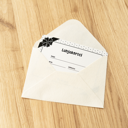 Fyysinen lahjakortti