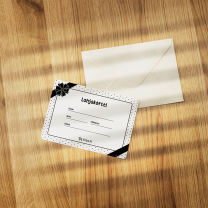 Fyysinen lahjakortti